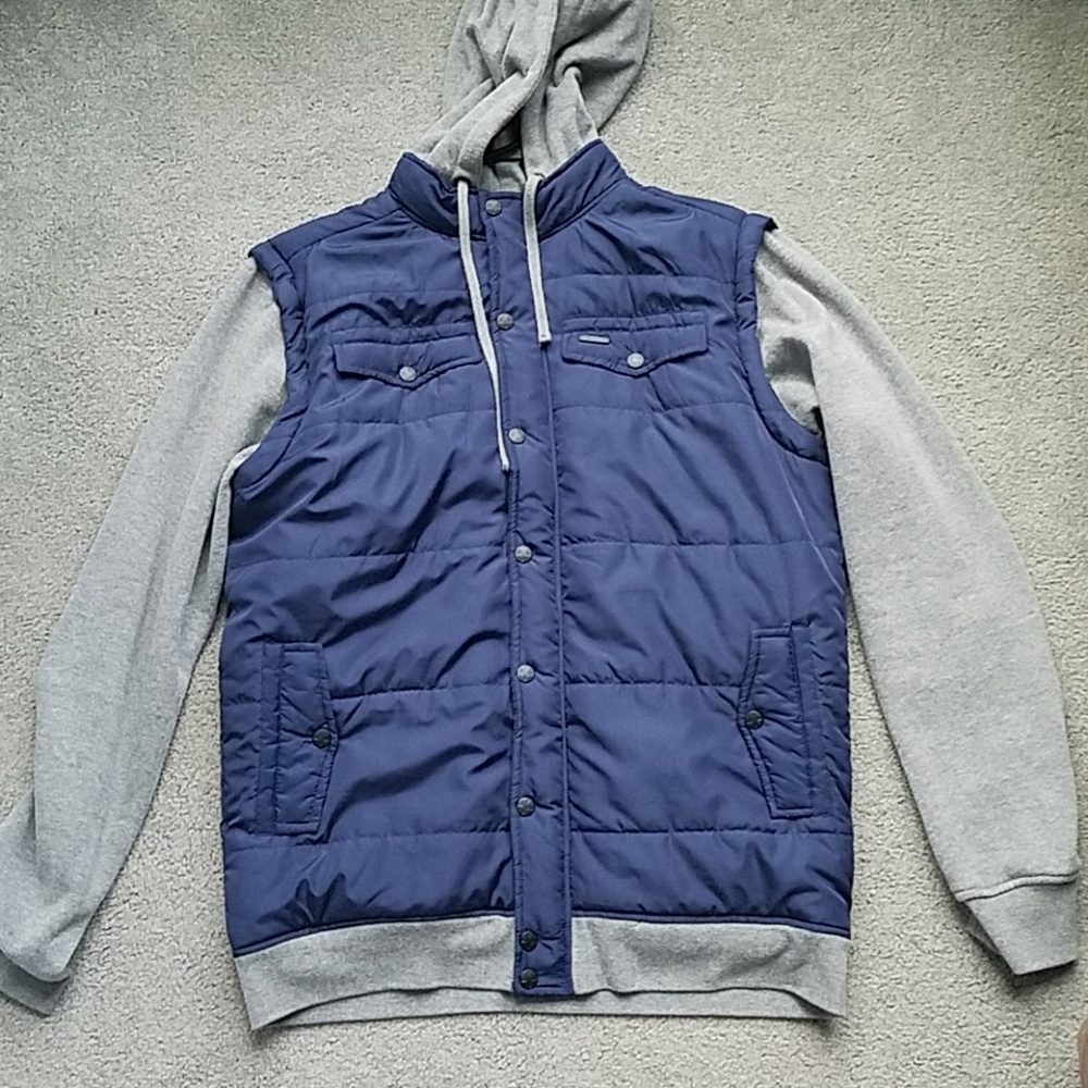 Dravus puffer zip up sweatshirt